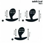 ADDICTED TOYS - 3ER-SET ANALPLUG MODELL 3